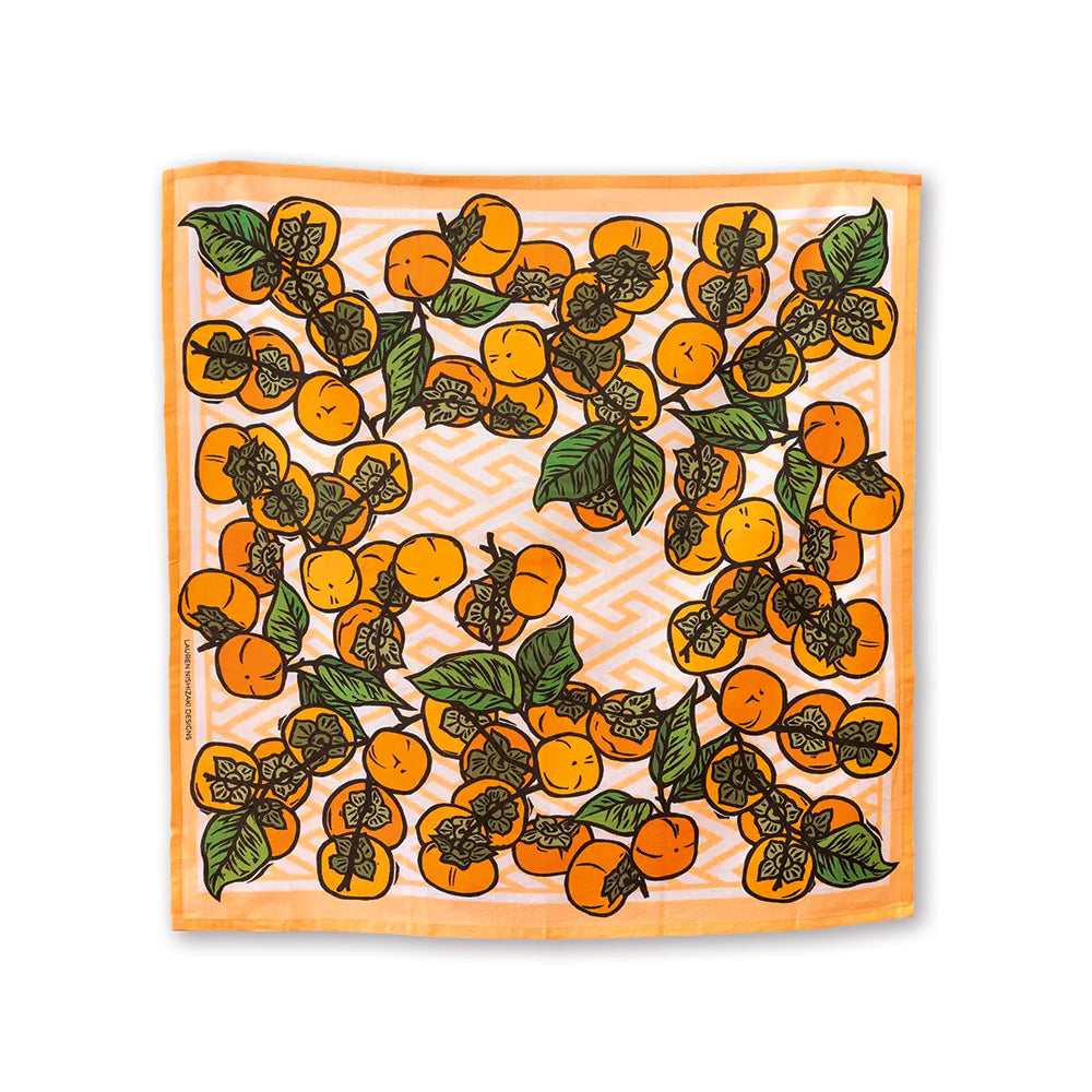 Persimmon Dish Towel / Furoshiki gift