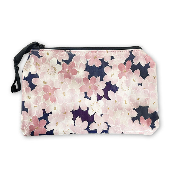 Yancha Pink and Blue Sakura Cosmetic Bag accessories