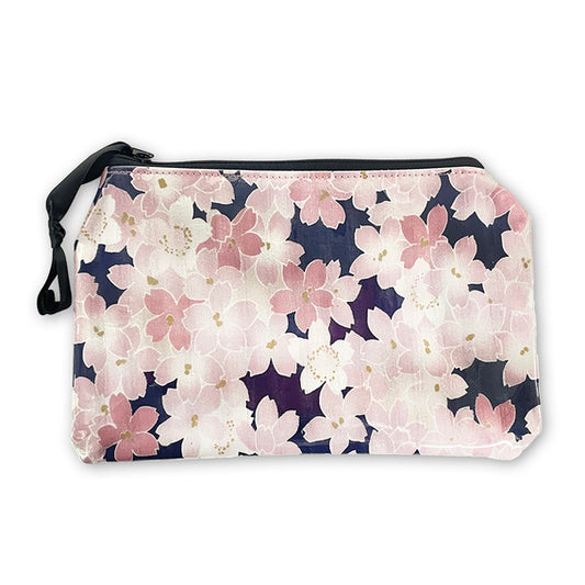 Yancha Pink and Blue Sakura Cosmetic Bag accessories 