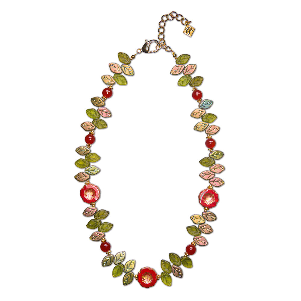 Red Tsubaki Necklace jewelry