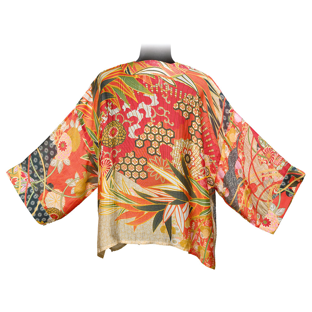 Scarlet Fans Kimono Jacket apparel