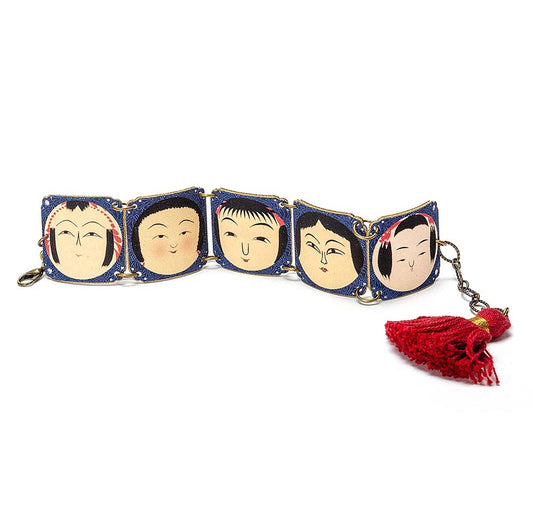 Kokeshi Head Bracelet consignment 