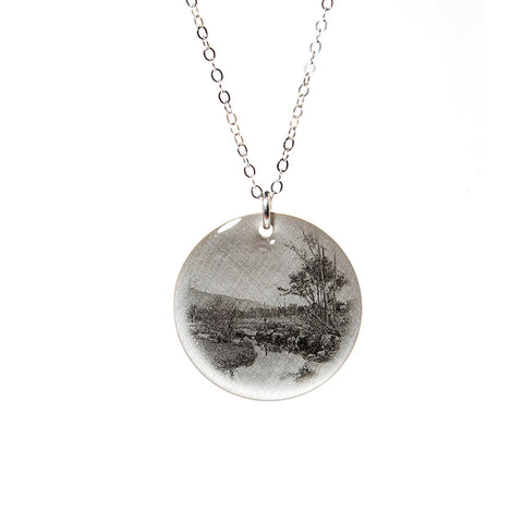 Manzanar Pleasure Park Necklace-with Sterling Chain