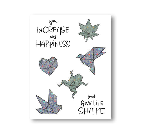 You InCREASE my Happiness Notecard