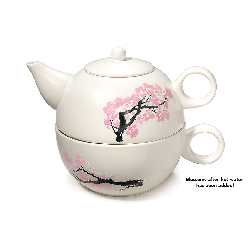 Blooming Blossom Tea pot and Cup