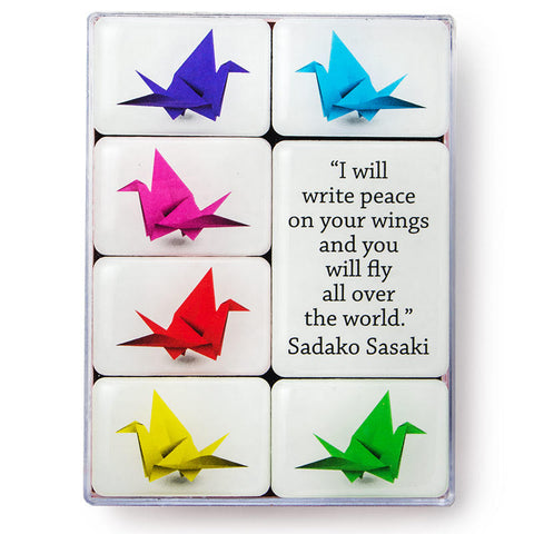Origami Crane Magnet Set