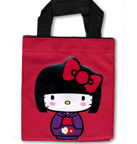 Hello Kitty Kokeshi Red Mini Tote Bag