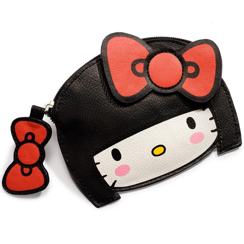 RUZ HELLO KITTY bag purse black red adjustable strap zipper side pocket 9