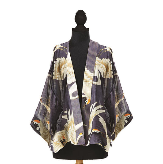 Standing Cranes Kimono Jacket