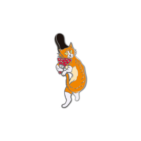 Choju-Giga Cat Priest Pin
