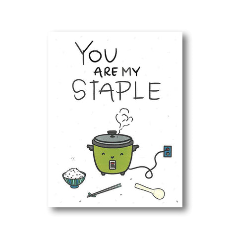 You Are My Staple Notecard
