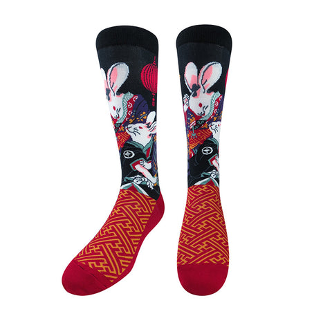 Kimono Rabbit Socks