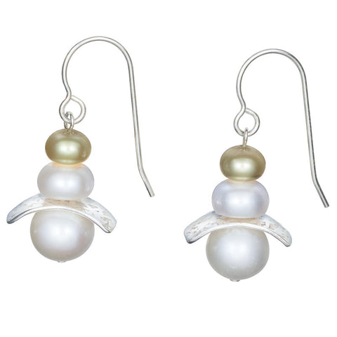 Kagami Mochi Pearl Earrings