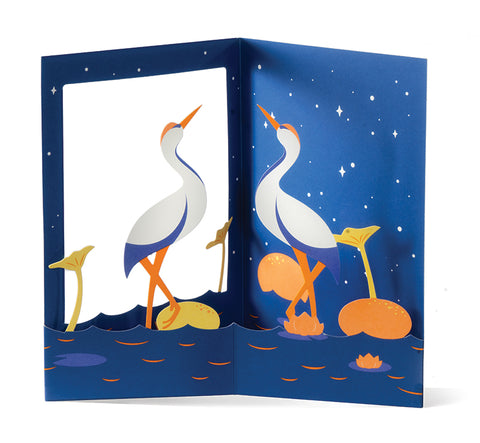 Peaceful Cranes Pop-up Cards (set of six)*
