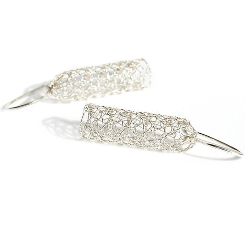 Silver Lace Wire Earrings*